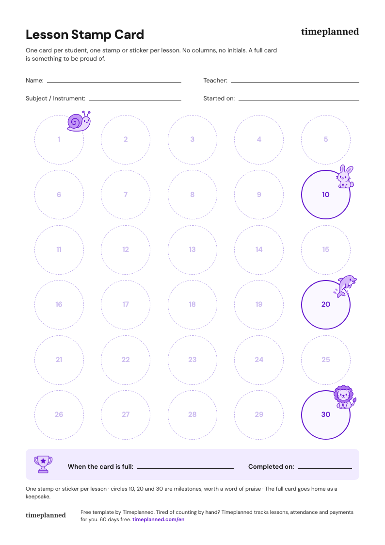 Animal parade (Purple)